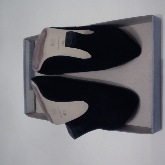 WOMEN'S BLACK SUEDE HEELED SHOES - Picture 5 of 7